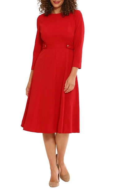 Seamed Midi Dress