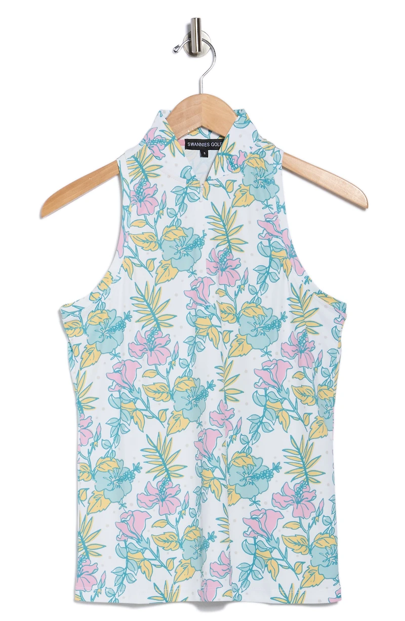 Hurley Half Zip Knit Polo Sleeveless