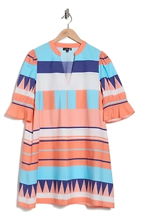 Cotton Print Minidress