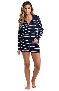 Yacht Stripe Cover-Up Top