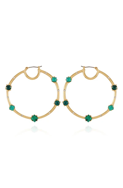 Crystal Hoop Earrings