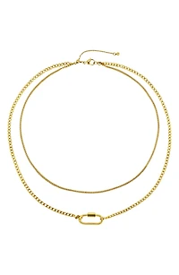 Gender Inclusive Layered Adjustable Necklace