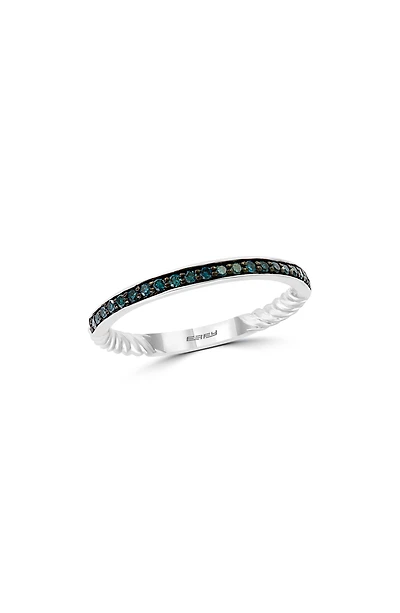 Blue Diamond Stacking Ring