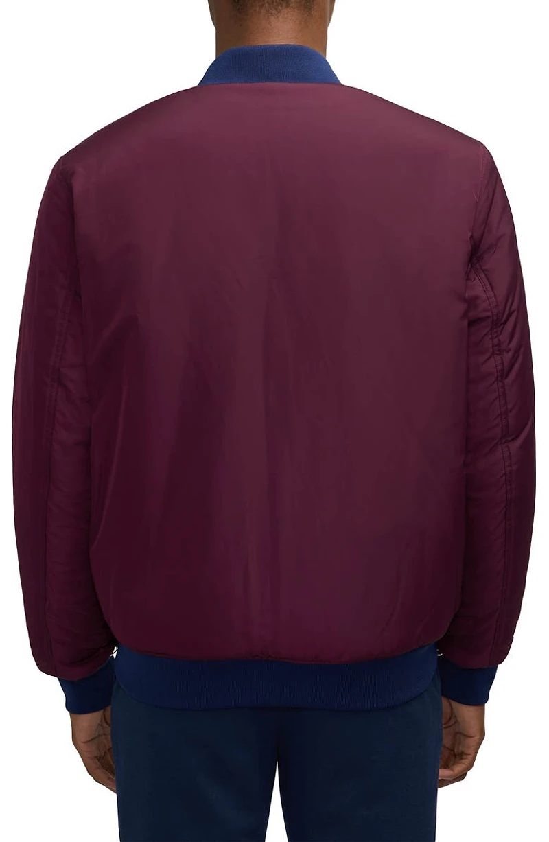 Evlon Reversible Faux Shearling Bomber Jacket