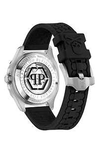 Skeleton Spectre Silicone Strap Watch, 42mm