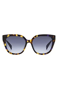 56mm Gradient Polarized Square Sunglasses