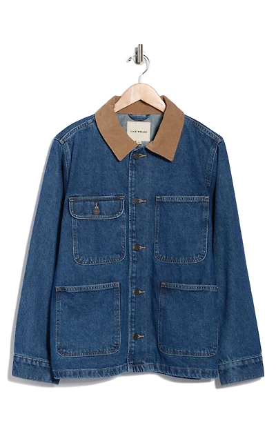 Corduroy Collar Denim Field Jacket