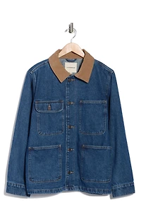 Corduroy Collar Denim Field Jacket