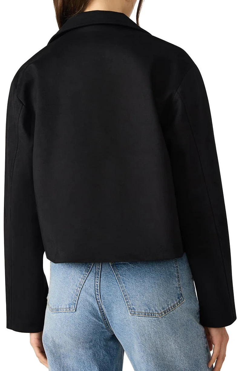 Faux Suede Trucker Jacket