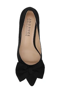 JOURNEE Orana Bow Kitten Heel Pump