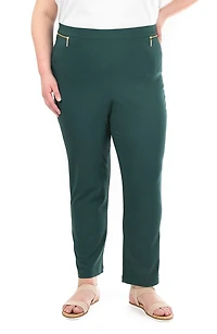 Straight Leg Pull-On Pants