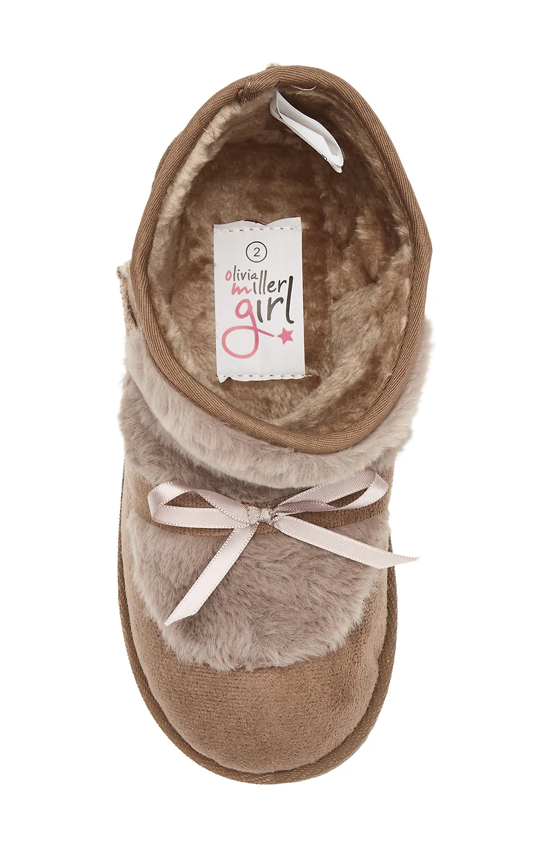 Kids' Faux Fur Lined Slipper Boot