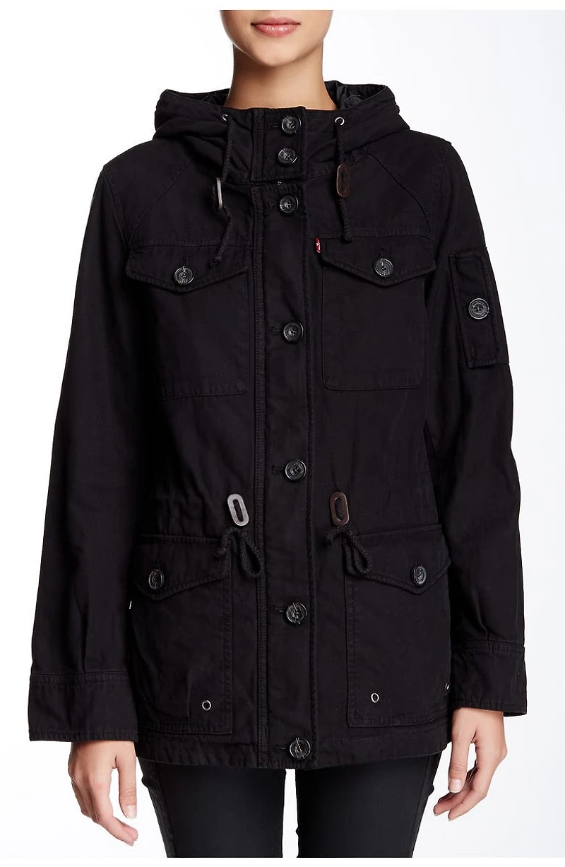 Hooded Military Jacket