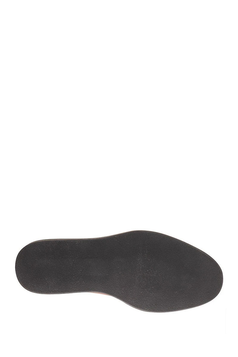 Stone Faux Fur Trim Leather Boot
