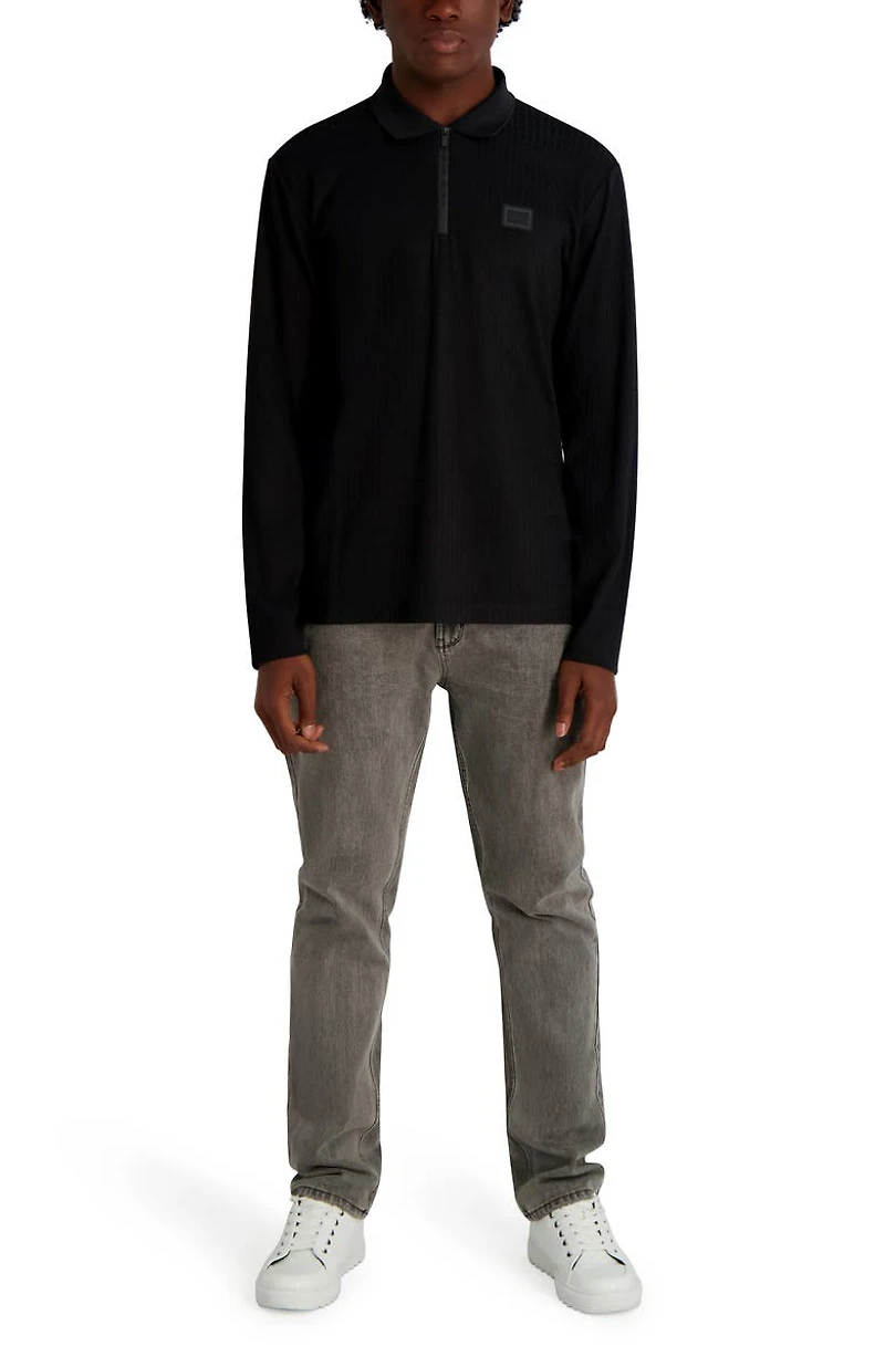 Quarter Zip Knit Polo