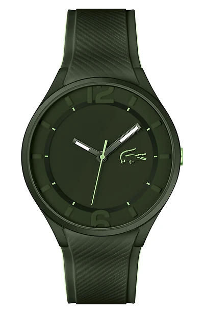 Ollie Silicone Strap Watch, 44mm