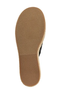 Logo Platform Wedge Sandal