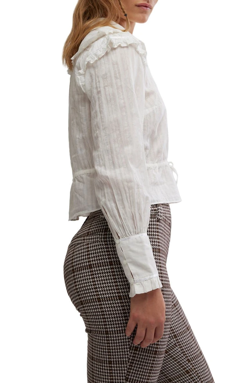 Daybreak Ruffle Cotton Shirt