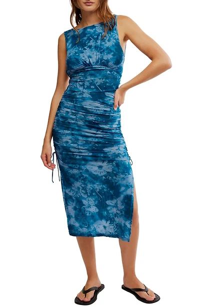Take Me Away Mesh Midi Dress