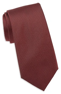 Solid Silk Blend Tie