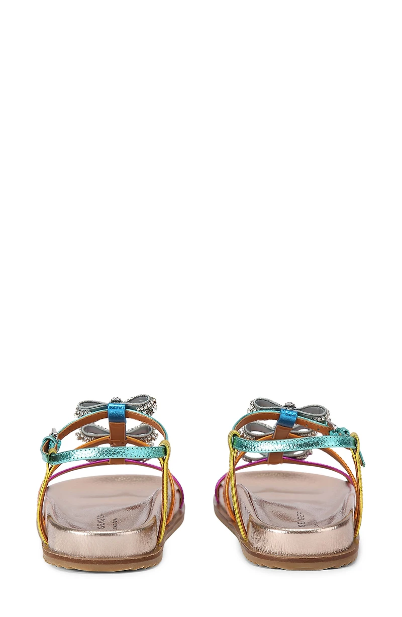 Pierra Micro Bow Ankle Strap Sandal