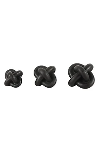 Set of 3 Modern Knot Sculptures