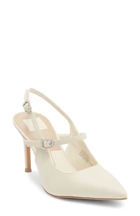 Kieran Pearl Buckle Slingback Pump