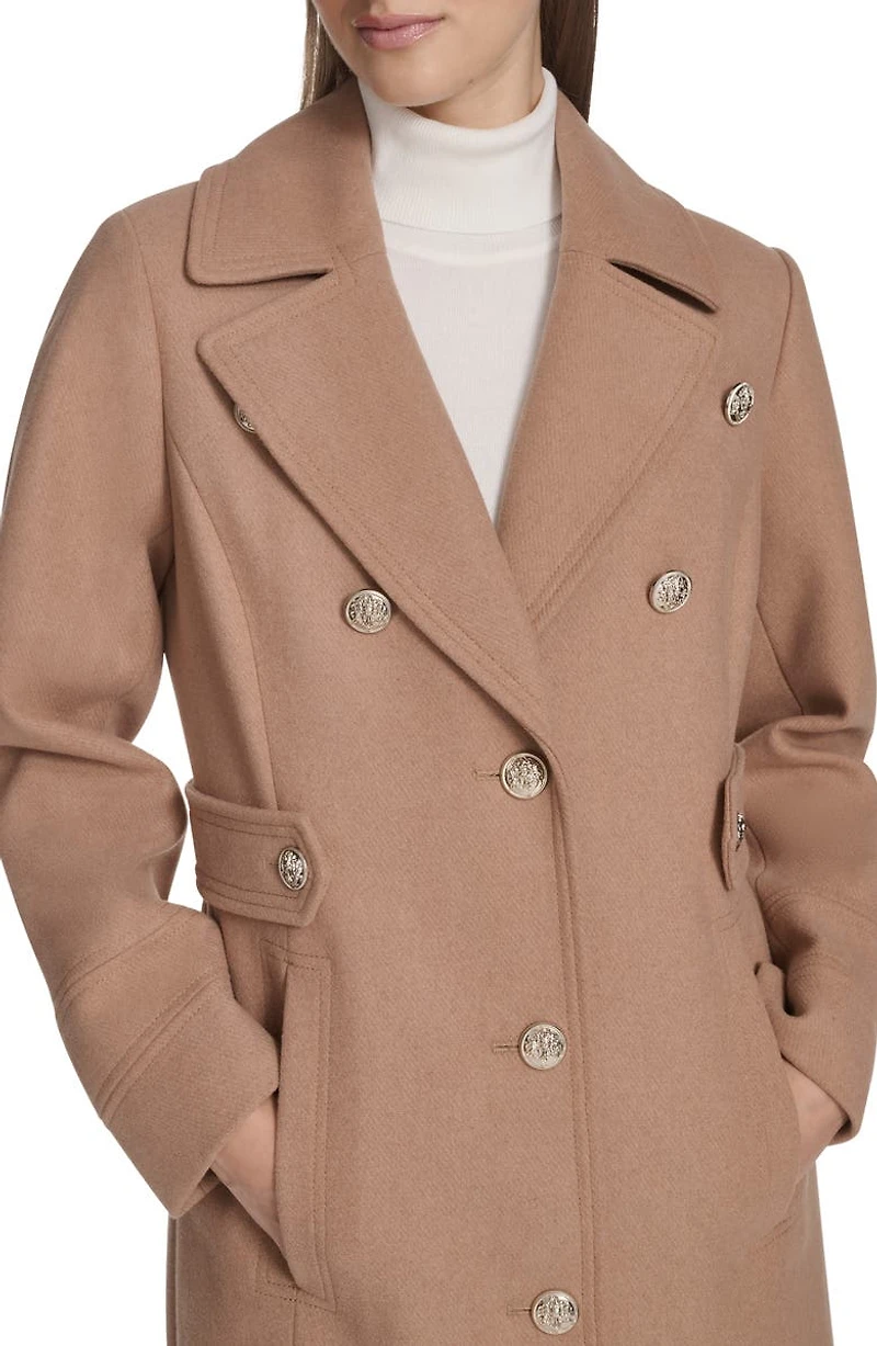Notch Lapel Military Coat