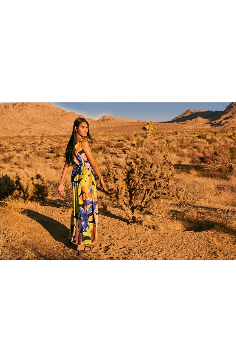 Bianca Mega Blooms Sleeveless Maxi Dress