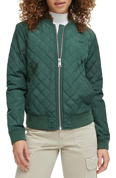 Quilted Bomber Jacket