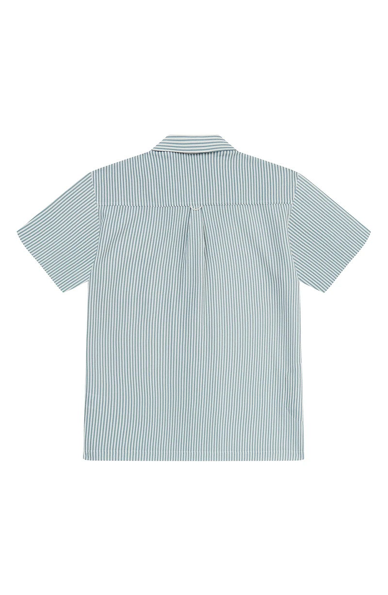 Stripe Jacquard Camp Shirt