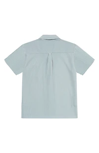 Stripe Jacquard Camp Shirt