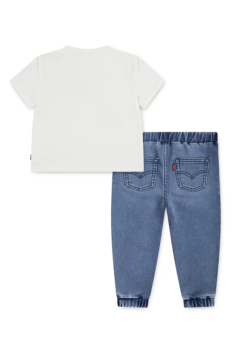 Moto Patch T-Shirt & Dobby Joggers Set