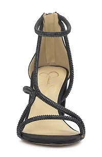 Shiny Ankle Strap Sandal