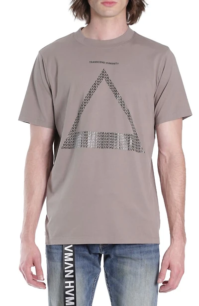 Triangle Logo Cotton Graphic Tee