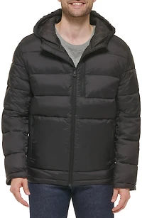 Hooded Nylon Puffer Jacket
