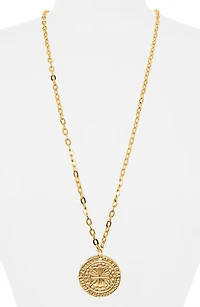 Cross Coin Pendant Necklace