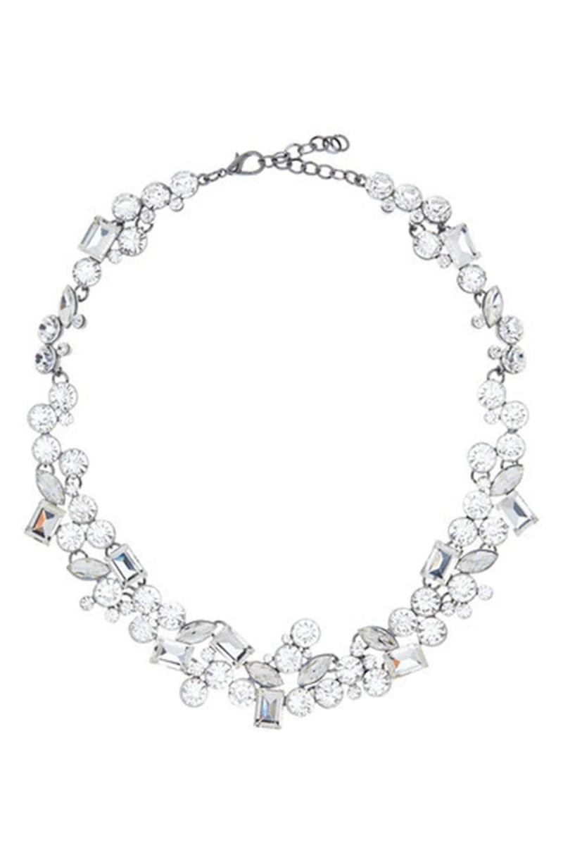 Crystal Cluster Collar Necklace