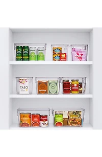 Clear Lidded 3-Piece Bin Set