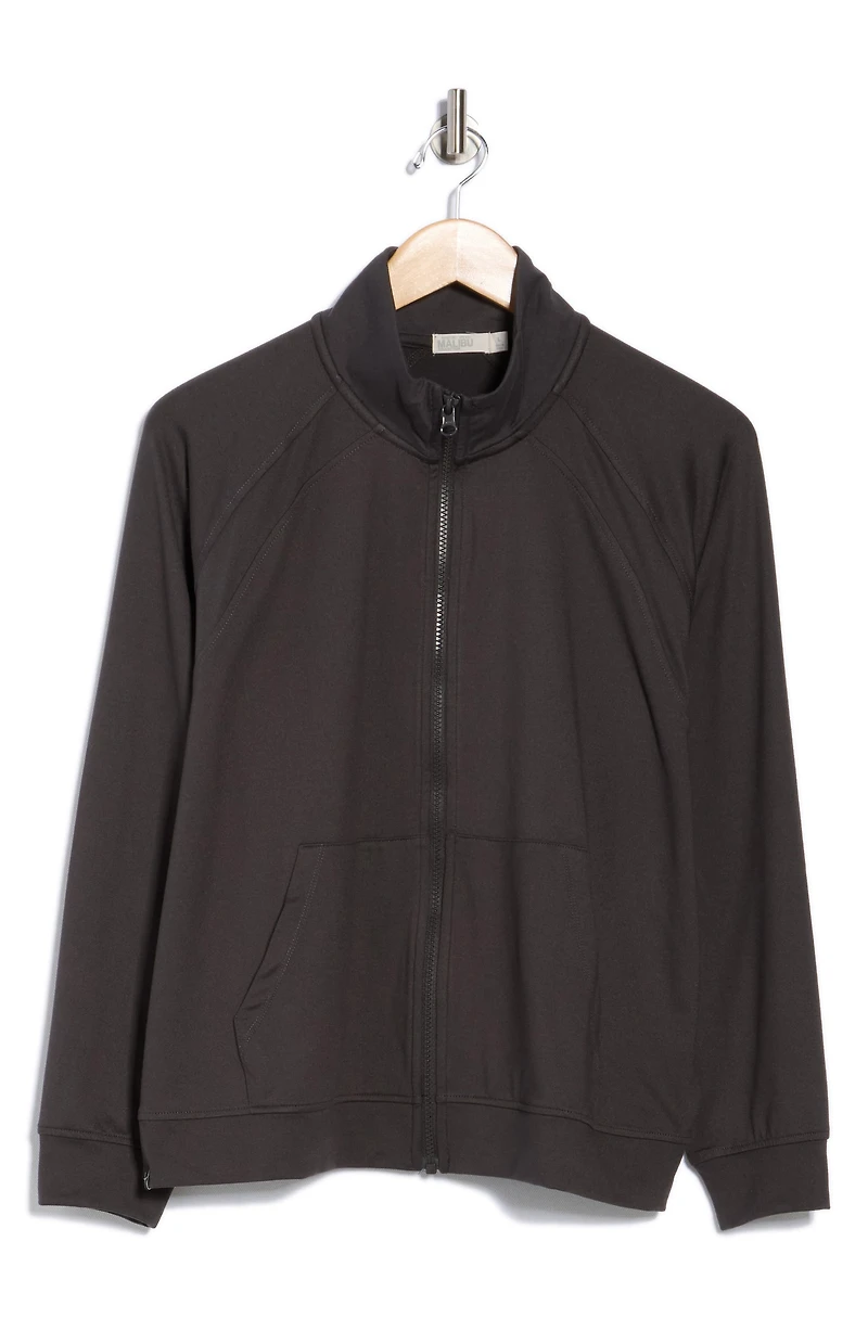 Malibu Collection® Butterchic Mock Neck Jacket