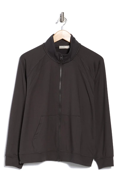 Malibu Collection® Butterchic Mock Neck Jacket