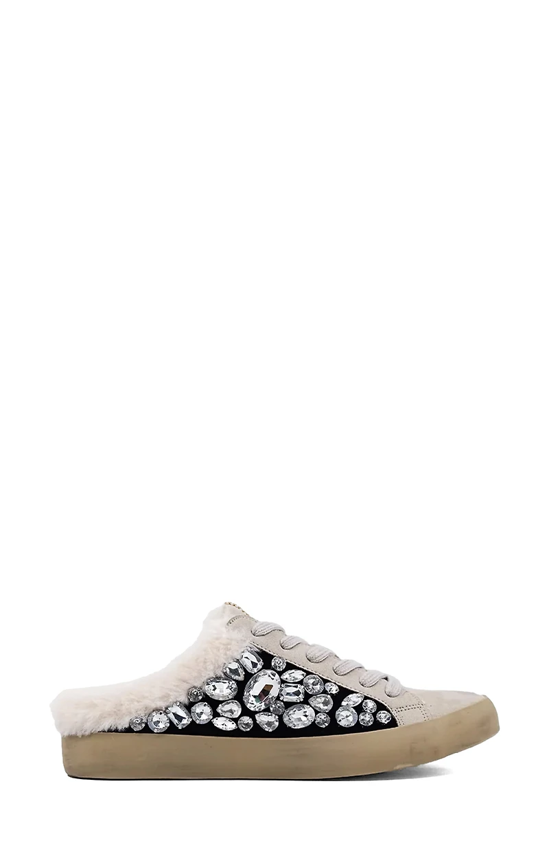 Portia Faux Shearling Lined Mule Sneaker