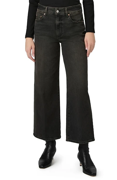 Sasha High Waist Ankle Wide Leg Jeans