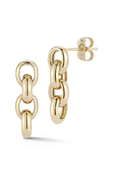 Rolo Chain Drop Earrings