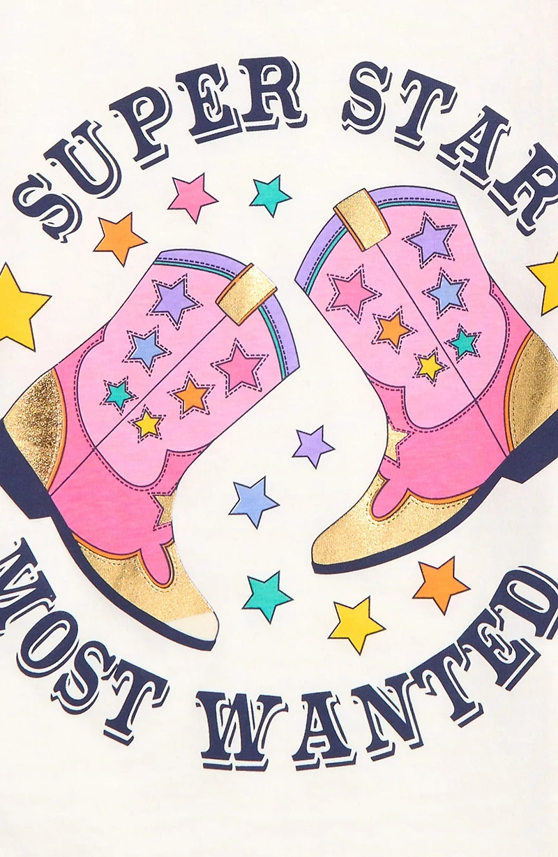 Kids' Long Sleeve Super Star Graphic T-Shirt