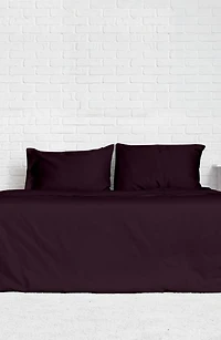Solid Royal Purple Microfiber Duvet Cover Set