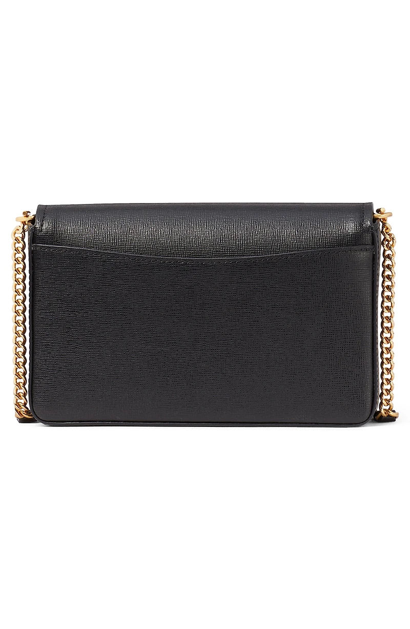 morgan leather wallet on a chain