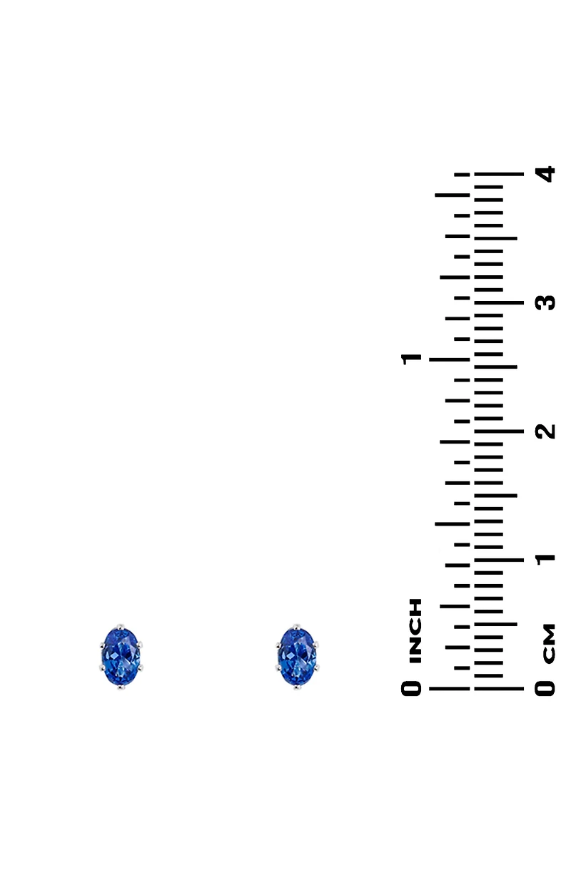 Cubic Zirconia Tennis Bracelet & Stud Earrings Set