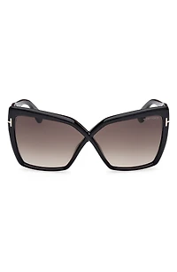 Fiore 63mm Oversize Gradient Butterfly Sunglasses