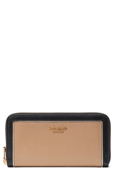 morgan colorblock saffiano leather wallet